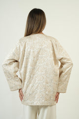 Beige Brocade Jacket