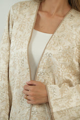 Beige Brocade Jacket