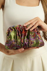 Mauve Brocade Clutch
