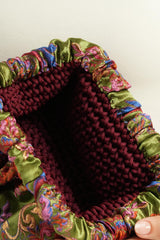 Mauve Brocade Clutch