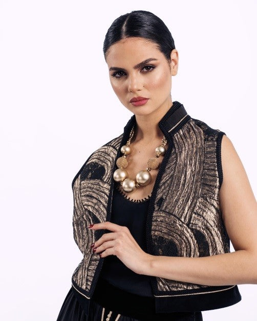 BROCADE Sleeveless Vest