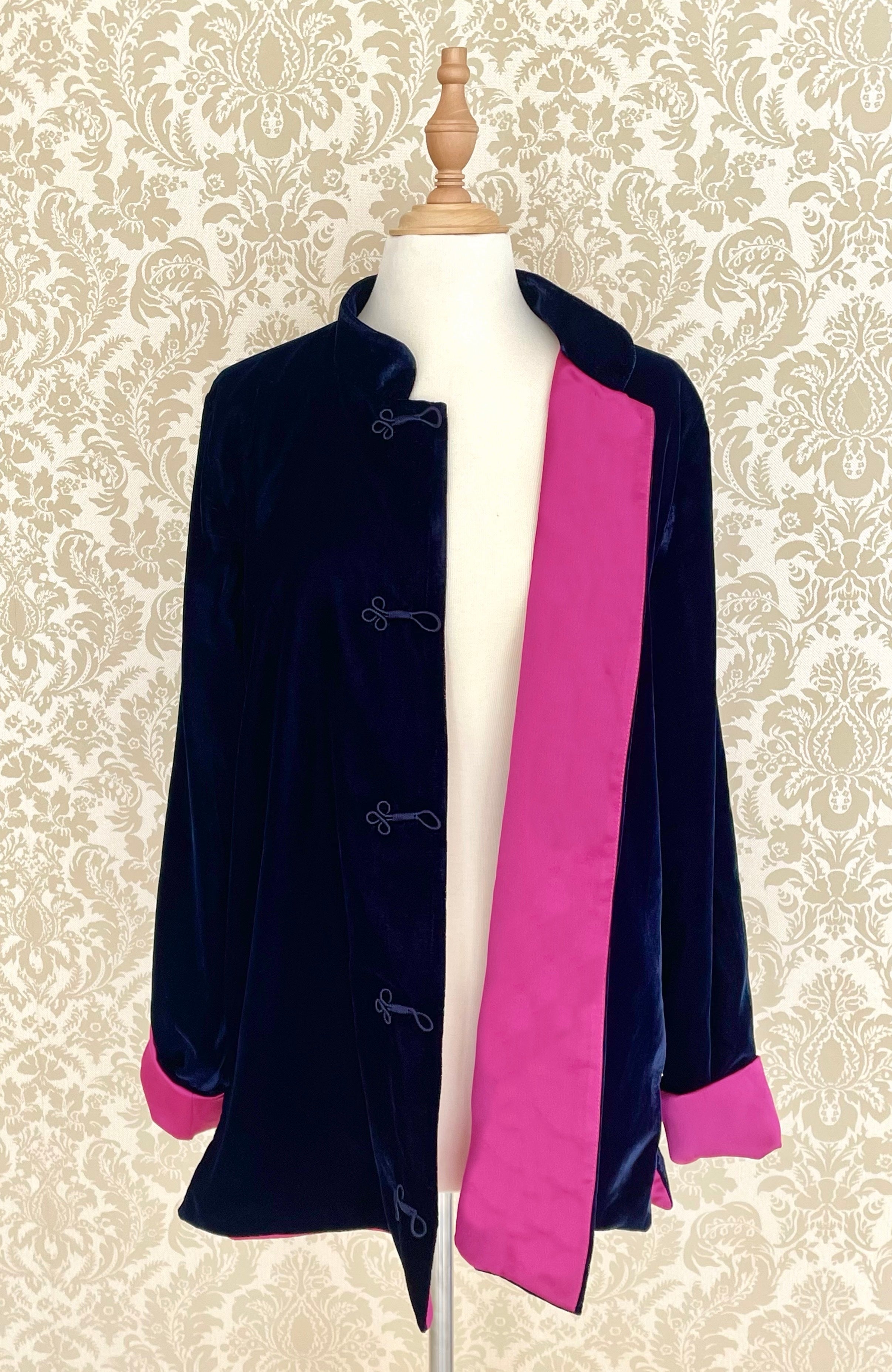 Velvet jacket with lining