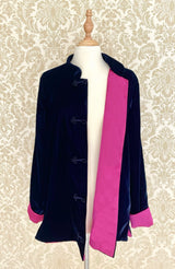Velvet jacket with lining