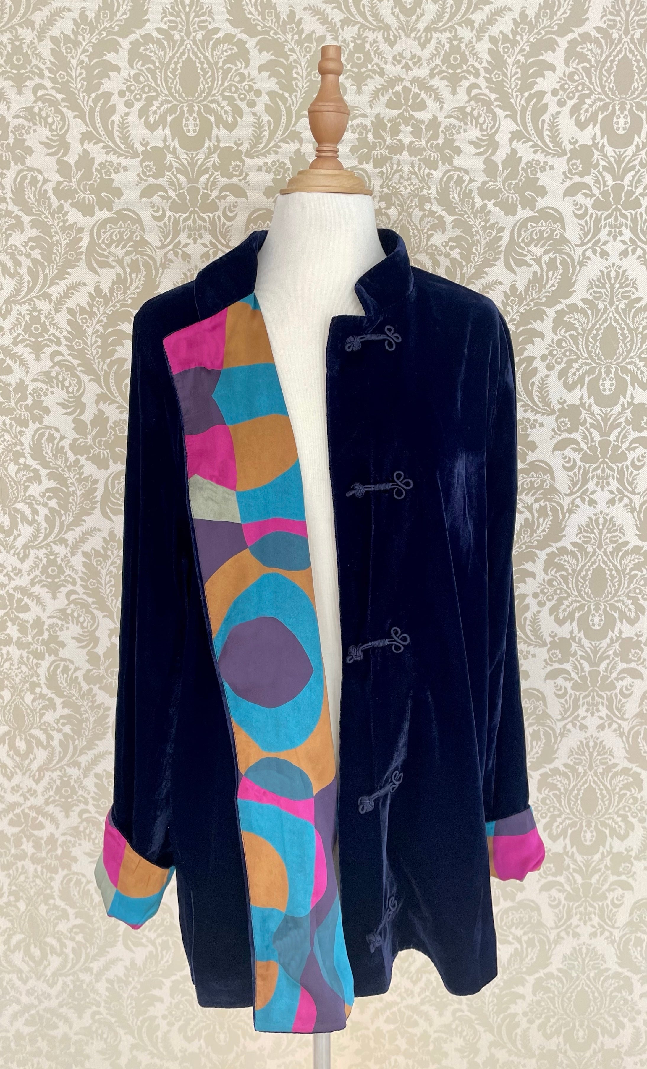 Velvet jacket with lining