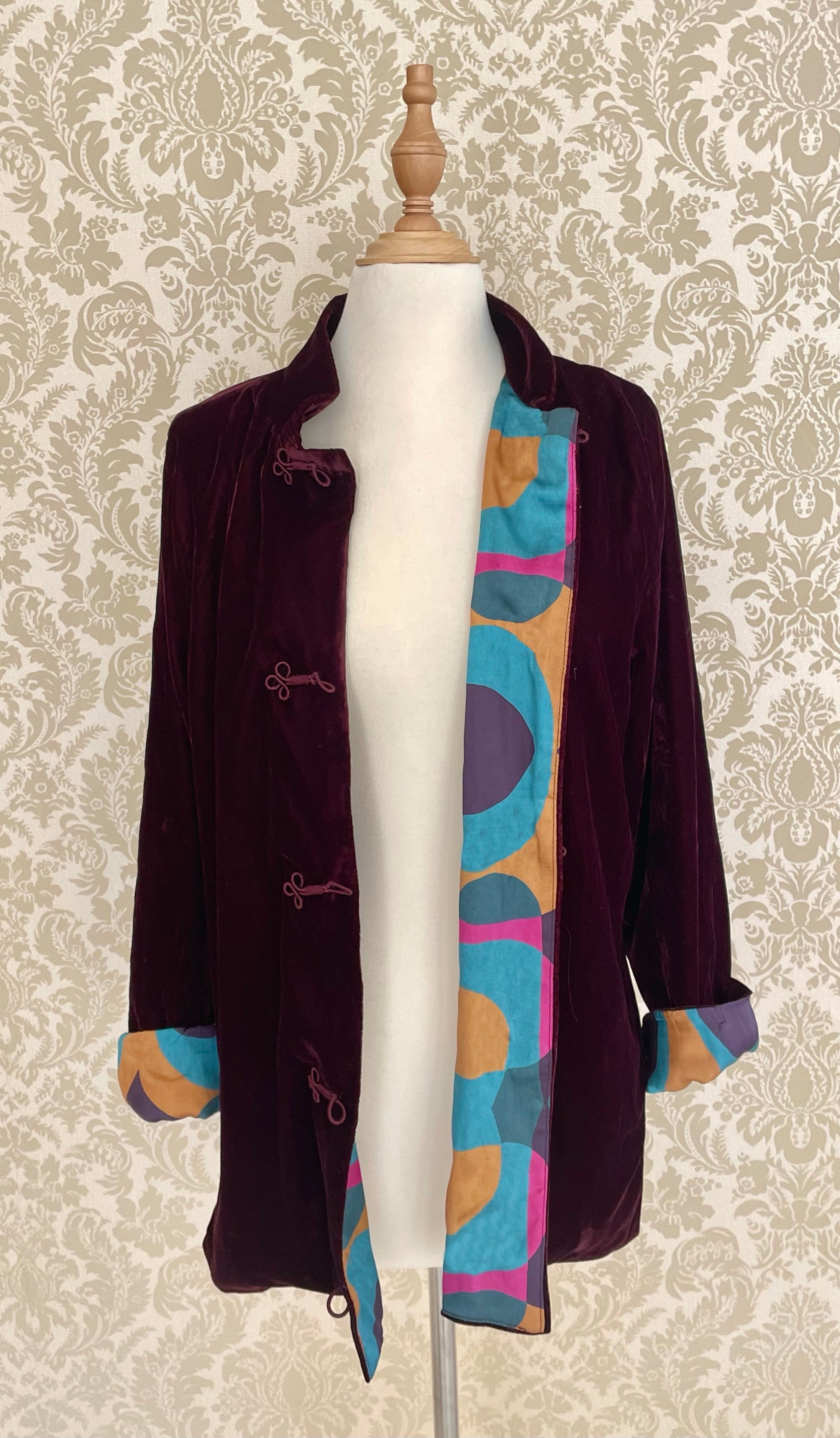 Velvet jacket with lining